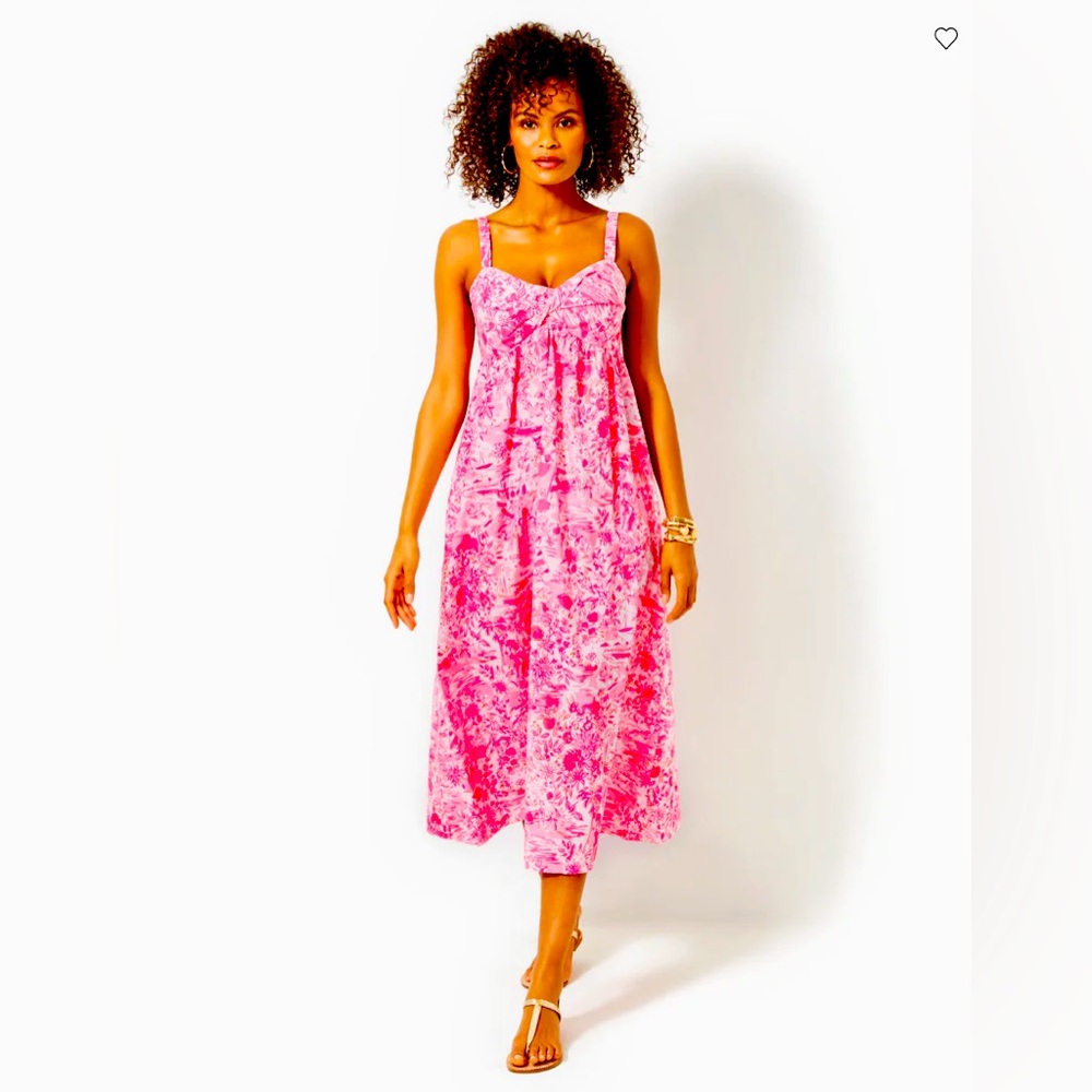 Beautiful lily sundress peony pink size 10